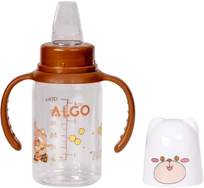 Adore ALGO Jr. Baby Spout Sipper with Twin Handle- Spill proof(Brown)