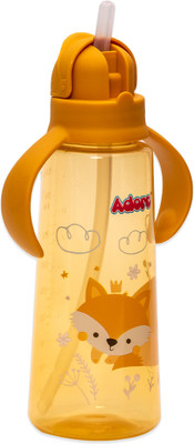 Adore BLING! The Narrow Neck Straw Sipper with Flip Head- Spill Proof(Yellow)
