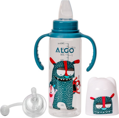 Adore ALGO Snr. 2 Stage Baby Spout & Straw Sipper with Gravity Ball & Twin Handle(Dark Blue)