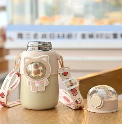 Aatisons Insulated Steel Double wall Milk| Shake | water Bottle For Travel| Jim| school