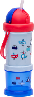 Adore Snacker Jack Sip n Snack sipper with Holder(Light Blue, Red, Blue)