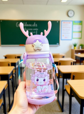 SOCYDOO DS-512 Unbreakable School Bottle For School For Boys/Girls 600 ml(Multicolor)