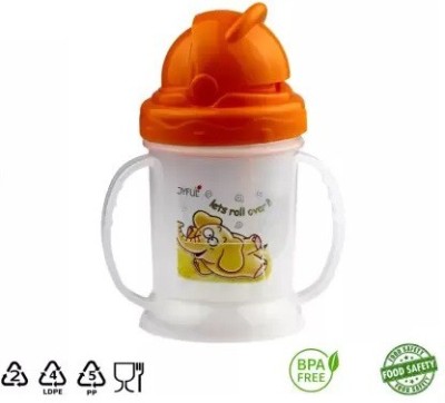 Joyful Sipper BPA free Children Water Bottle With Straw WONDER BABY SIPPER ORANGE(Orange)