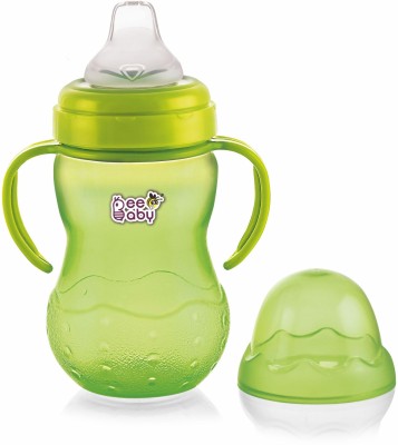 Beebaby Grippee Soft Spout Sipper for Baby, Leak Proof Sippy cup, BPA FREE, 6M+, 300 ML.(Green)