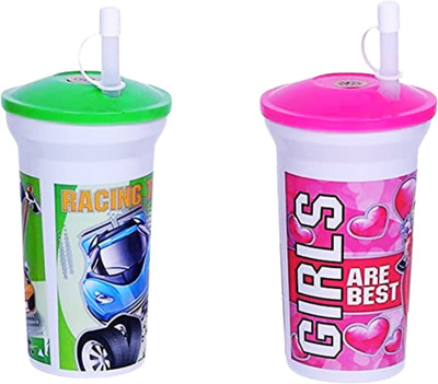 Home Style India Sumo Sipper Multiprinted Bottle For Kids (Pack Of 2)(Multicolor)