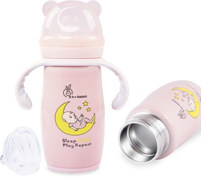 R for Rabbit Steebo Crescent Baby Spout Sipper Cup feeding Bottle(Pink)
