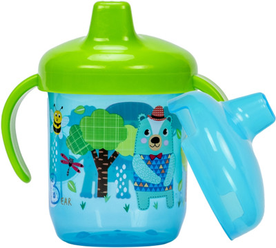 Adore Spazzo Duck Bill/ Hard Spout Sipper with Twin Handle & Hygiene Cap(Blue)