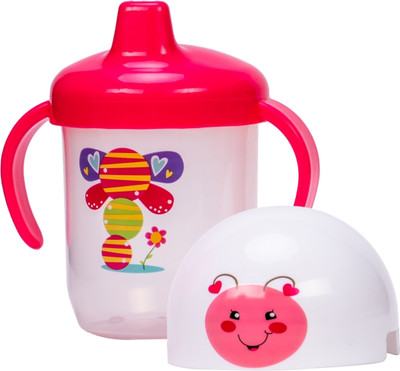 Adore SPINHX Duck Bill/ Hard Spout Sipper with Twin Handle & Hygiene Cap(Pink)
