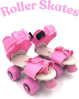 CrazyBuy NEW-pink skate c Quad Roller Skates - Size 7-12 UK(Pink)