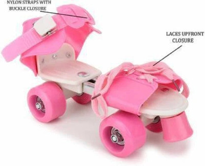HouseOfCommon NEW-pink roller 6 In-line Skates - Size 5-12 UK(Pink, Beige)