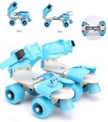 SSTOYS Roller Skates Shoe with Super Rubber Wheel Quad Roller Skates - Quad Roller SkatesRoller SkaKids Unisex Quad Roller 4 Wheel Adjustable Skates Skating Shoes (6-15 Years,tings For Kids/Childrens With Front Breaks In-line Skates Quad Roller Skates Blue Quad Roller Skates Quad Roller Skates - Siz