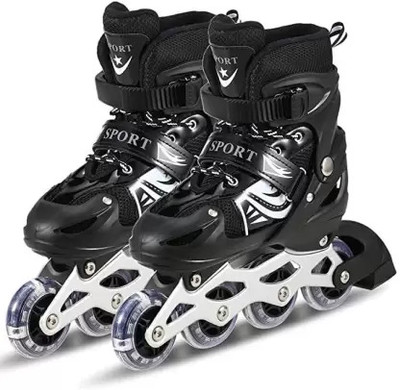 RIGHT SEARCH Roller Skates for Kids In-line Skates - Size 16 UK(Multicolor)