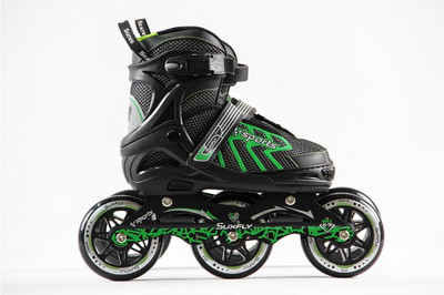 J K INTERNATIONAL Radar Hydra-Max Adjustable In-line Skates - Size 6-9 UK(Green)