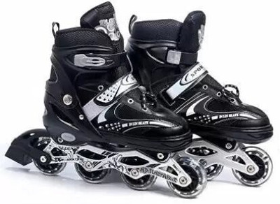 sevriza High quality Skating in-line Size 6-9 UK (BLACK) In-line Skates - Size Medium UK(Black)