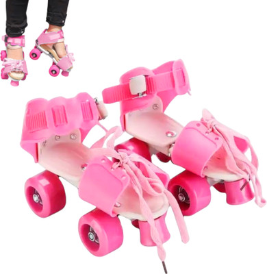 KAVANA Roller skates for boys and girls in line skating shoe. Quad Roller Skates 1 Quad Roller Skates - Size 4--12 UK(Multicolor)