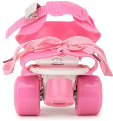 CrazyBuy NEW-pink skte Quad Roller Skates - Size 16-23 UK(Pink)