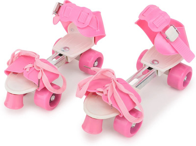 CrazyBuy NEW-pink skate a Quad Roller Skates - Size 5 UK(Pink)