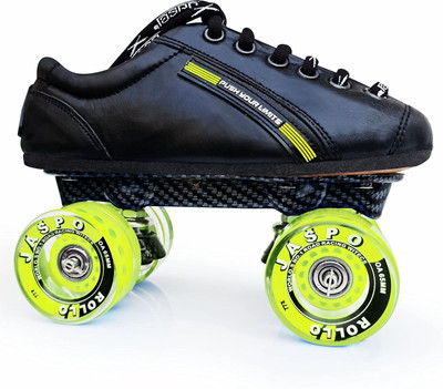 Jaspo Pro Hyper-X Furious High Speed Quad for Professional and Intermediate Users Shoe Skates - Size 3 UK(Yellow)