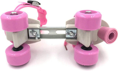 CrazyBuy NEW-roller pinq Quad Roller Skates - Size 4 UK(Pink)
