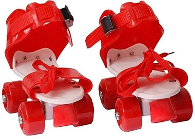 CrazyBuy NEW-wild skate red Quad Roller Skates - Size 12 CM -16 CM UK(Red)