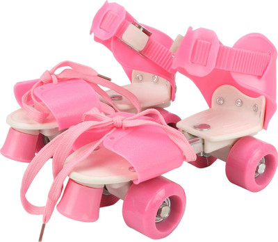 HouseOfCommon Roller Quad Roller Skates - Size 16-22 UK Quad Roller Skates In-line Skates - Size 4-8 UK(Pink)