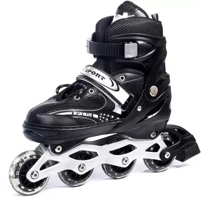RIGHT SEARCH Roller Skates for Kids In-line Skates - Size 16 UK(Multicolor)