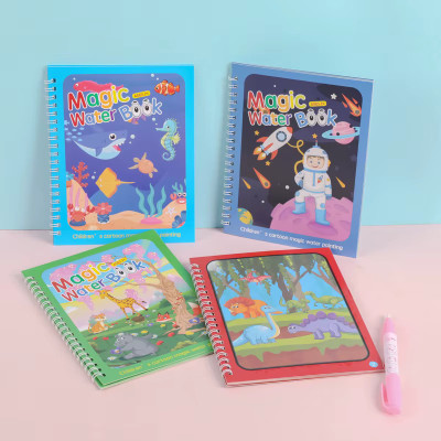 Chandra Magic Water Paper Colouring Book for Kids Sketch Pad(4 Sheets, Pack of 4)