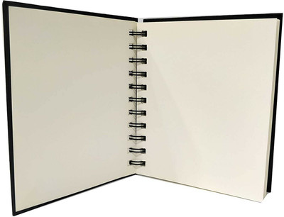 BRuSTRO Artists' Sketchbook A6 Twin Pack of Stitched Bound (110 GSM / 160 Pages) and WIRO Bound (160 GSM/ 120 Pages) Sketch Pad(280 Sheets, Pack of 2)