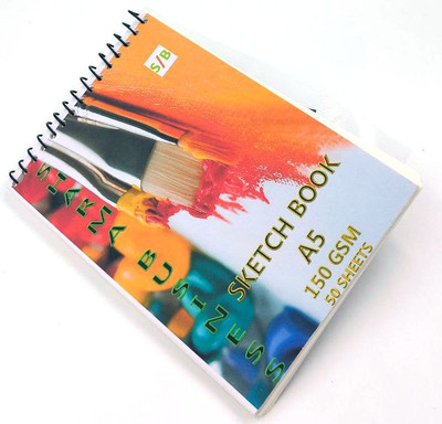 SHARMA BUSINESS A5 Sketch book Pack of 1 For Kids Size A5 (21x15 cm) 150 GSM Paper Sketch Pad(40 Sheets)
