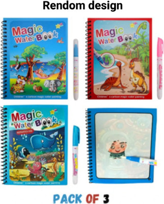 UTMHUB Water Books For Kids | Early Learning & Brain Development Sketch Pad(4 Sheets, Pack of 3)
