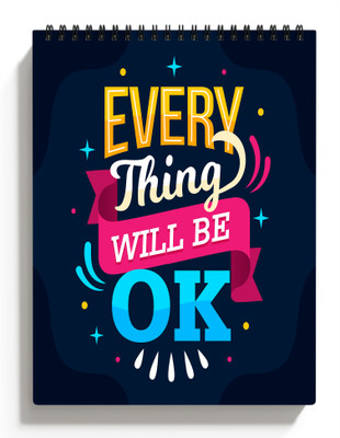 ModernDecor A5 Motivational Sketchbook for Students & Kids Drawing Book, Copy,100 Pages S85 Sketch Pad(50 Sheets)