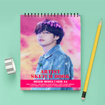 Creative Print Solution Smart Sketch Book for Arts and Drawing 100 Pages Size A4 Sketch Pad (50 Sheets) Sketch Pad(50 Sheets)