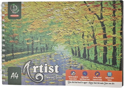 Greeshma A4 Artist Drawing Book - 100 Pages Sketch Pad(50 Sheets)