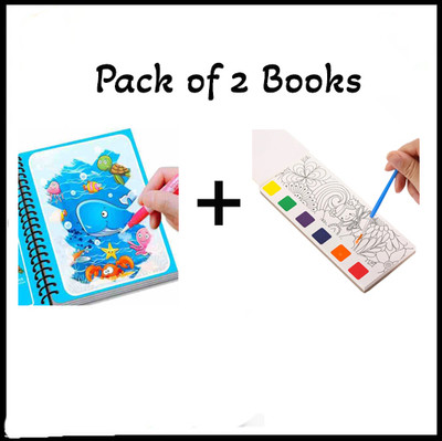 Premium Stuff High Quality Water Magic Book for Kids Sketch Pad(14 Sheets, Pack of 2)