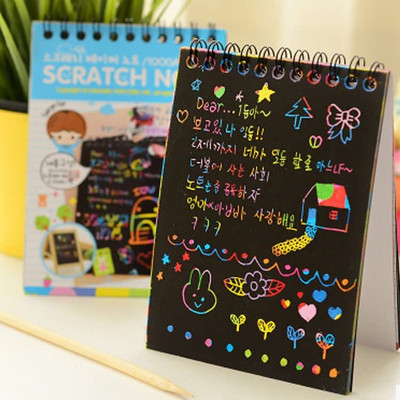 Prescent A5 Scratch Book OF 10 Sheets Kids Painting Sketch Pad(10 Sheets)