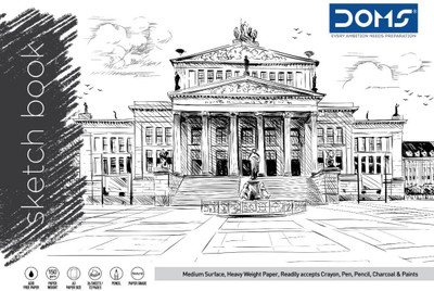 DOMS WIRO SKETCH PAD | 29.7 X 42cm |72 PAGES | 150 GSM | COVER DESIGN MAY VARY | Sketch Pad(36 Sheets)