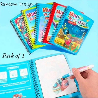 ks fashions Magic Water Book, Reusable Coloring Drawing Book For Kids Sketch Pad Sketch Pad(5 Sheets, Pack of 3)