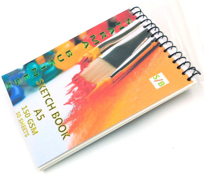 SHARMA BUSINESS Artist Sketch Book Wiro Bound A5 Sketch Book For Drawing Painting 150 GSM Paper Sketch Pad(40 Sheets)