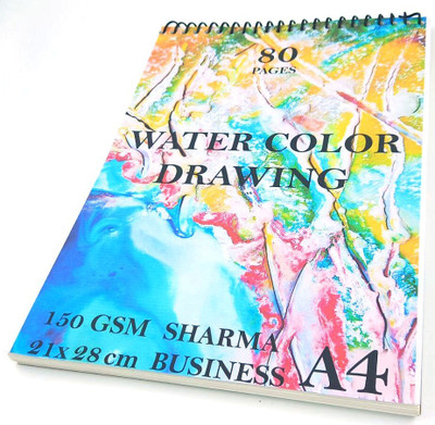 PerDay Artists Spiral Bound Sketch Book A4 Size For Painting Water Color Drawing Sketch Pad(40 Sheets)