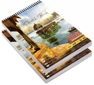 VARIETY A/5 SKETCH BOOK PACK OF 2 [BLACK & WHITE] Sketch Pad(50 Sheets, Pack of 2)