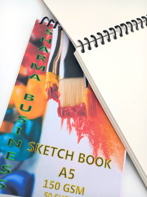 KRASHTIC A5 Drawing book For Sketching,& Painting Pack of 1 Childern Student Sketch Pad(50 Sheets)