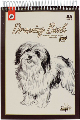 Shipra SS292 Size-A5 (Top Cover May Vary) Sketch Pad(50 Sheets)