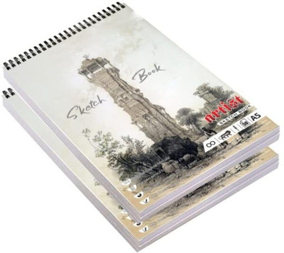 starsbuyer A/5 OXFORT SKETCH BOOK [2 PC] Sketch Pad (50 Sheets) Sketch Pad(50 Sheets, Pack of 2)
