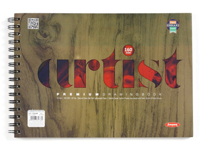 ANUPAM Premium Artist Drawing Book Pad A4 80 Pages 160GSM Sketch Pad(40 Sheets)