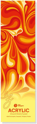 Zen Sangam Express your Mind Artists’ Bookmark Acrylics Glued Sketch Paper Pad - 300 GSM - Cold Pressed Sketch Pad(24 Sheets)