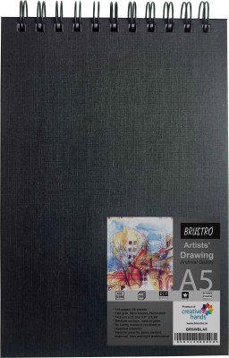 BRuSTRO Artists' Wiro Bound A5 Landscape Sketch Pad(58 Sheets)