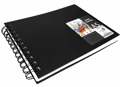 BRuSTRO Artists' Wiro Bound A5 Landscape Sketch Pad(58 Sheets)