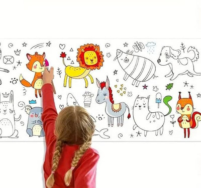 Ji And Ja Drawing Paper Roll for Kids, 30 x 300 Cm Sketch Pad(1 Sheets)