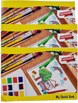 Gaurik Creations Drawing Book 30 cm X 21 cm 24 Pages Sketch Pad Sketch Pad(24 Sheets, Pack of 3)