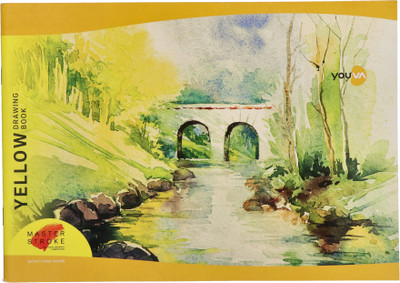 Youva Yellow Drawing Book for Students/Budding Artists-Small-A4 size 21 cmx29.7 cm Sketch Pad(36 Sheets)